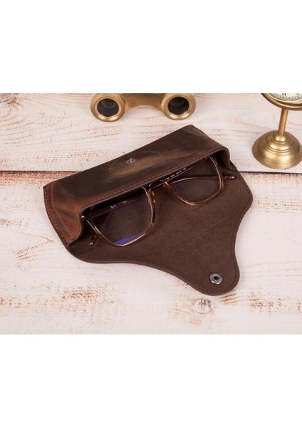 Roan Deri Gözlük Kılıfı G2 Kahve modelleri