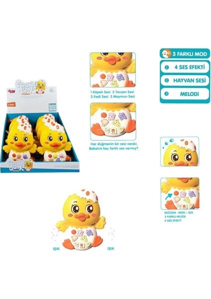JLG-855-144A Işıklı ve Müzikli Ördek Bebek -Vrd fiyatları