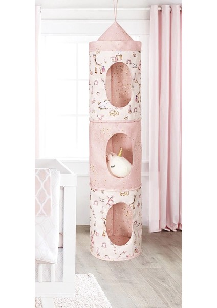 Baby 3 Gözlü Kullanışlı Düzenleyici Çok Amaçlı Organizer Kutu (Pembe)