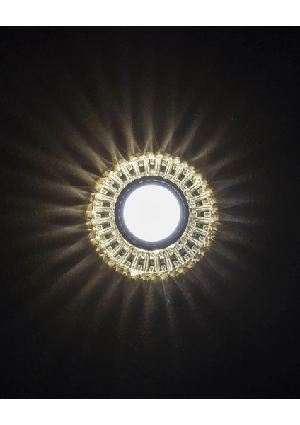 Noas YL65 1727 Troya LED Çerçeveli 4000K Kristal Cam Spot Kasa - Priz ve Anahtar Için Uyumlu Çerçeve fiyatları