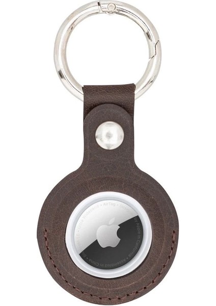 Apple Airtag Uyumlu Deri Anahtarlık, Acı Kahve indirimleri