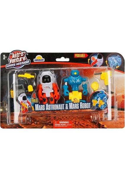 Astro Venture Mars Mission: Mars Astronaut & Mars Robot Oyun Seti