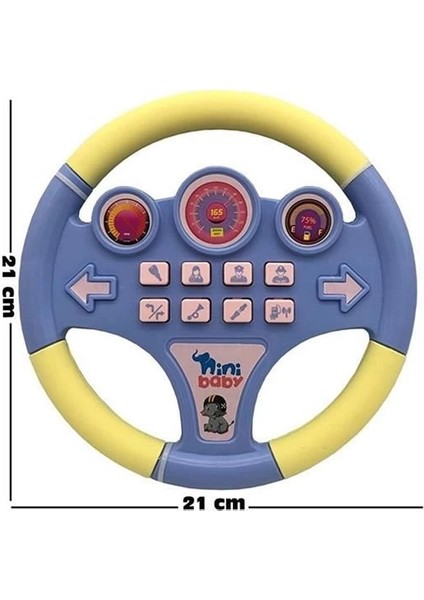 Nini Baby Direksiyon Eğitici Sesli Müzikli 21*21 cm 8 Tuşlu Oyuncak Direksiyon fiyatları