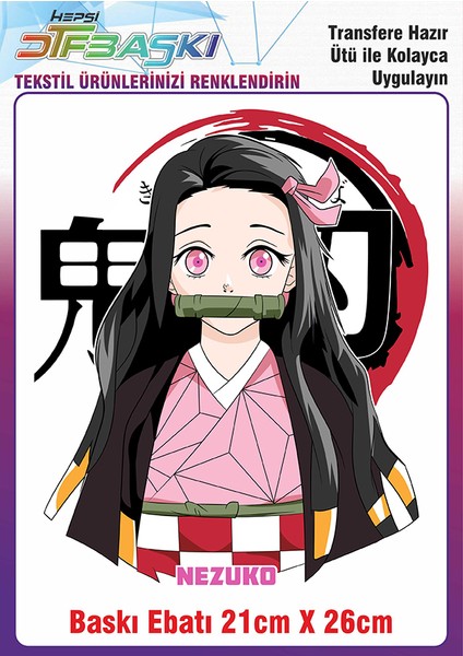 Anime Manga Ütü ile Yapışan Kumaş Tekstil Kıyafet Dtf Baskı