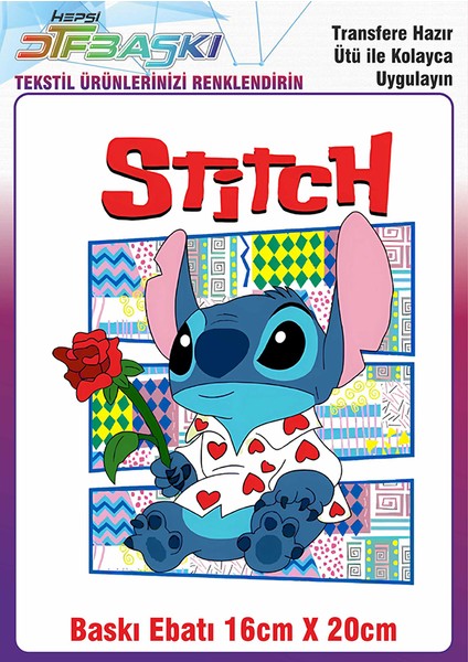 Stitch Ütü ile Yapışan Kumaş Tekstil Kıyafet Dtf Baskı