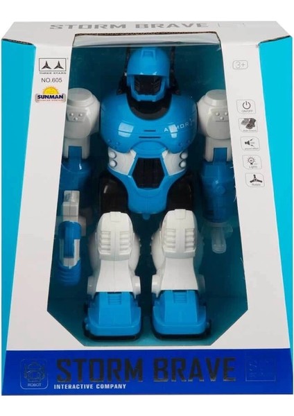 Sunman Storm Brave Sesli ve Işıklı Robot 25 cm modelleri