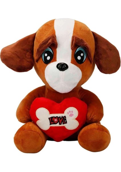 Kalpli Peluş Köpek 30 Cm.