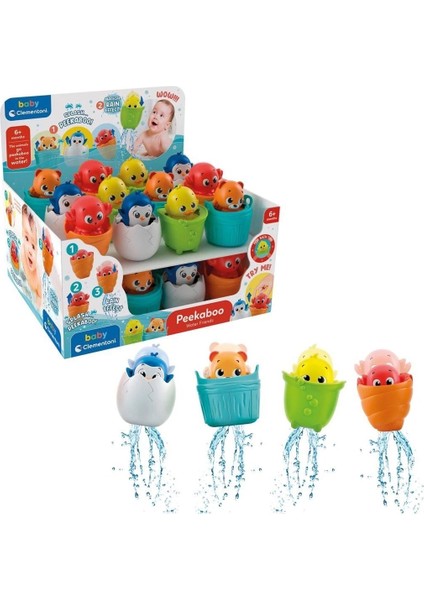 17655 Saklanan Su Arkadaşları Banyo Oyuncağı, Baby Clementoni, +6 Ay -1 Adet Stokta Olan Gönderilir