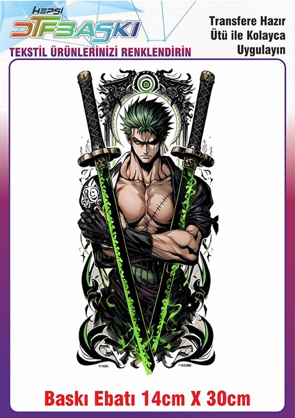 Anime Manga Ütü ile Yapışan Kumaş Tekstil Kıyafet Dtf Baskı