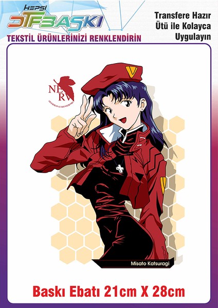 Anime Manga Ütü ile Yapışan Kumaş Tekstil Kıyafet Dtf Baskı