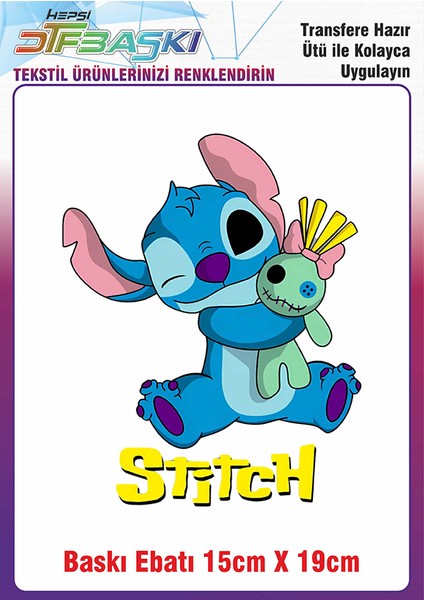 Stitch Ütü ile Yapışan Kumaş Tekstil Kıyafet Dtf Baskı