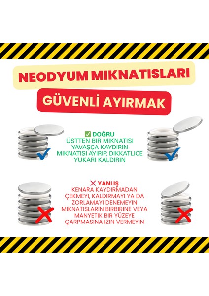 [1 Adet] Neodyum Mıknatıs Dış Çap: 18MM Delik: 5mm Kalınlık: 5mm [D18Xd5X5] Düz Delikli [N130] modelleri