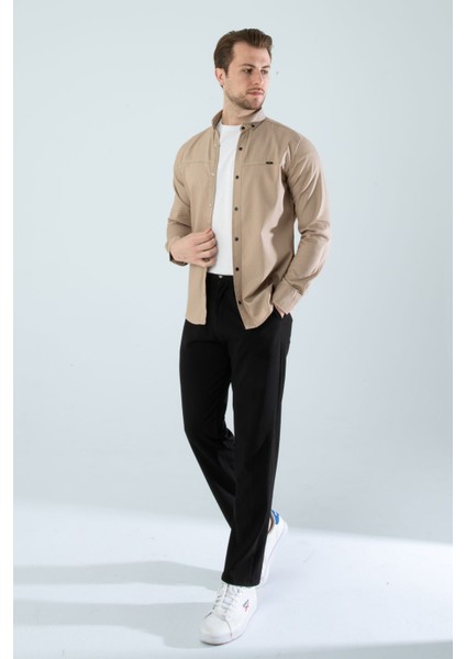 Erkek Gömlek Slim Fit Cepsiz Kot Gömlek indirimleri