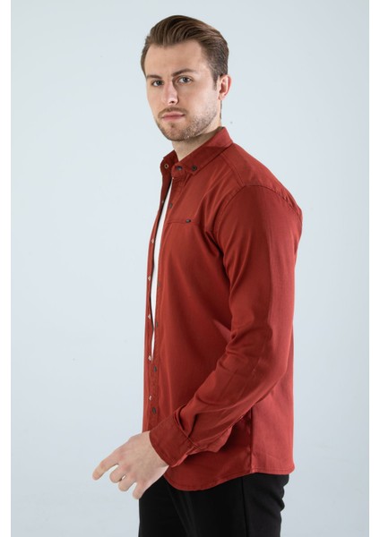 Erkek Gömlek Slim Fit Cepsiz Kot Gömlek indirimleri