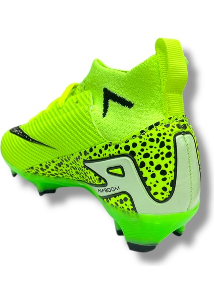 Yeni Model Özel Taban Çocuk Çoraplı Krampon Yeşil Siyah Desenli fırsatları