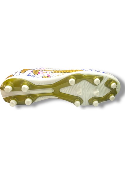 45-46-47 Büyük Numara Battal Boy Çoraplı Krampon Beyaz Altın Desenli indirimleri