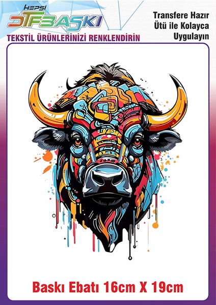 Ütü ile Yapışan Kumaş Tekstil Kıyafet Dtf Baskı 2647