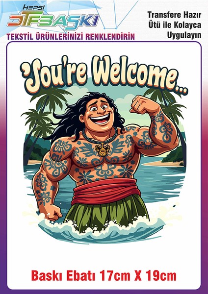 Özel Tasarım Ütü ile Yapışan Kumaş Tekstil Kıyafet Dtf Baskı 2726