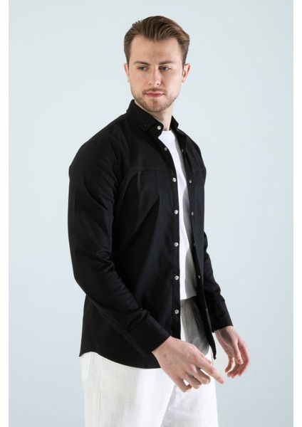 Erkek Gömlek Slim Fit Cepsiz Kot Gömlek indirimleri