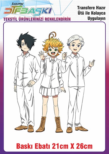 Anime Manga Ütü ile Yapışan Kumaş Tekstil Kıyafet Dtf Baskı