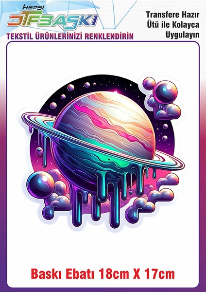 Astranot Uzay Ütü ile Yapışan Kumaş Tekstil Kıyafet Dtf Baskı