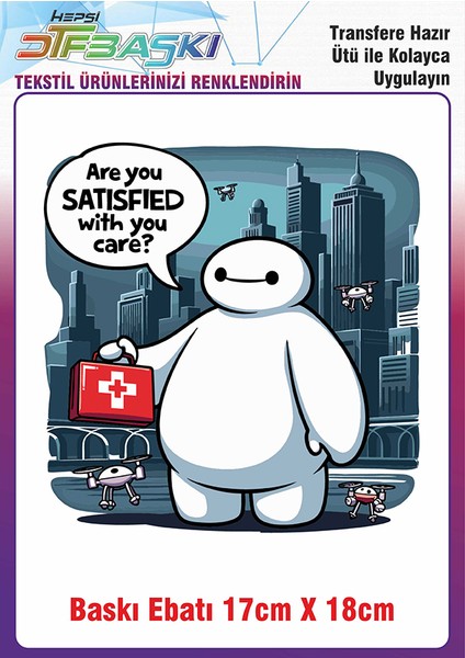 Özel Tasarım Ütü ile Yapışan Kumaş Tekstil Kıyafet Dtf Baskı 2673