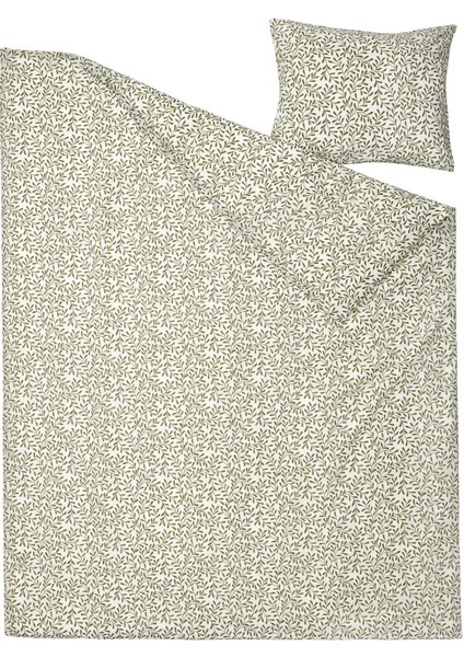 Sorgmantel Beyaz-Yeşil 150X200/50X60 cm Tek Kişilik Nevresim Seti fırsatları