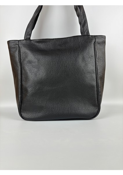 Kadın Suni Deri Siyah Düz Form Klasik Maxi Boy Omuz Çantası indirimleri