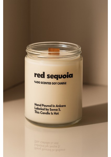 : Red Sequoia : Cam Kavanozda Kokulu %100 Soya Mum (Sekoya, Sedir, Narenciye, Sandal) modelleri