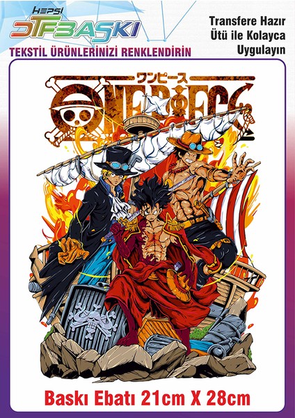 Anime Manga Ütü ile Yapışan Kumaş Tekstil Kıyafet Dtf Baskı