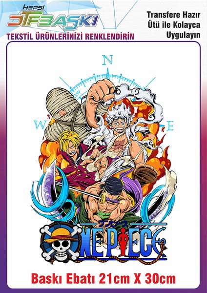 Anime Manga Ütü ile Yapışan Kumaş Tekstil Kıyafet Dtf Baskı