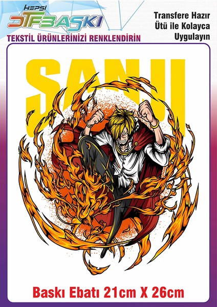 Anime Manga Ütü ile Yapışan Kumaş Tekstil Kıyafet Dtf Baskı