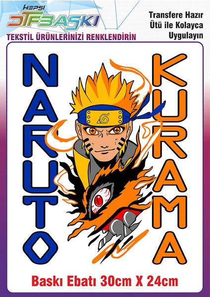 Anime Manga Ütü ile Yapışan Kumaş Tekstil Kıyafet Dtf Baskı