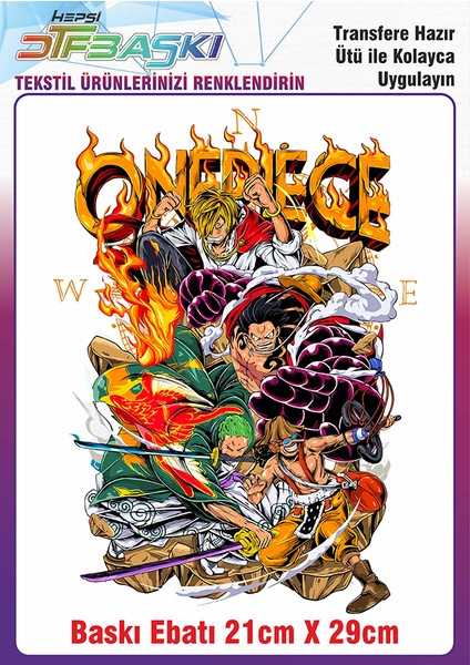 Anime Manga Ütü ile Yapışan Kumaş Tekstil Kıyafet Dtf Baskı