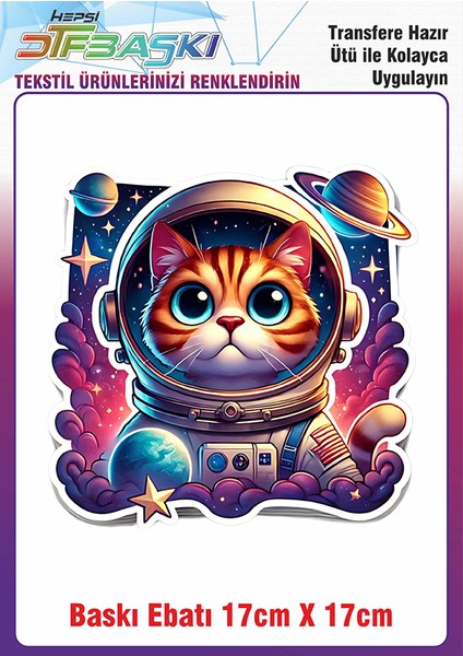 Astranot Uzay Ütü ile Yapışan Kumaş Tekstil Kıyafet Dtf Baskı
