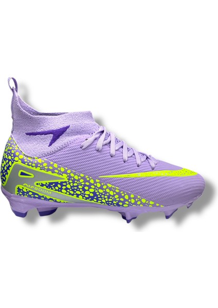 Yeni Model Özel Taban Çoraplı Krampon Lila Sarı Desenli modelleri