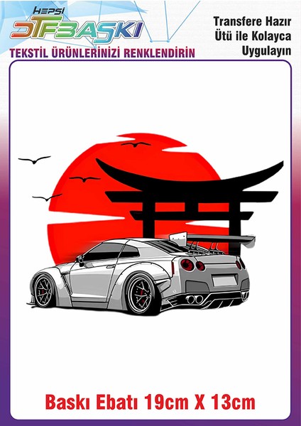 Araba Ütü ile Yapışan Kumaş Tekstil Kıyafet Dtf Baskı 2616