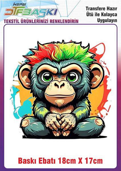 Özel Tasarım Ütü ile Yapışan Kumaş Tekstil Kıyafet Dtf Baskı 2655