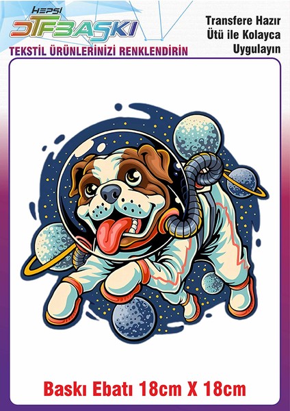 Astranot Uzay Ütü ile Yapışan Kumaş Tekstil Kıyafet Dtf Baskı