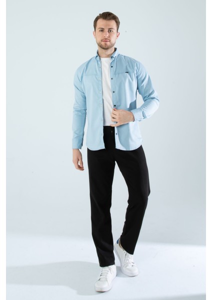 Erkek Gömlek Slim Fit Cepsiz Kot Gömlek indirimleri