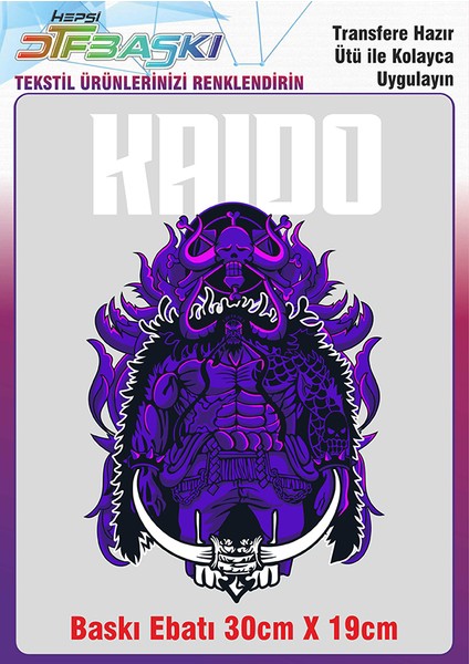 Anime Manga Ütü ile Yapışan Kumaş Tekstil Kıyafet Dtf Baskı