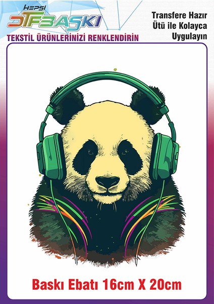 Özel Tasarım Ütü ile Yapışan Kumaş Tekstil Kıyafet Dtf Baskı 2652