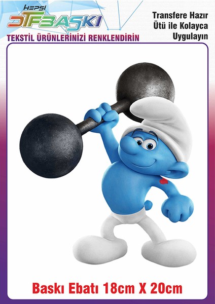 Güçlü Şirin Ütü ile Yapışan Kumaş Tekstil Kıyafet Dtf Baskı