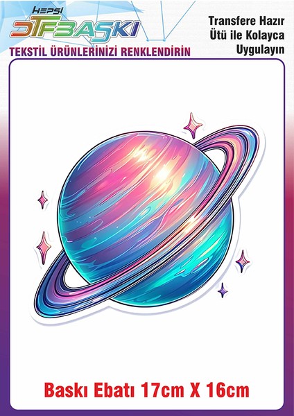 Astranot Uzay Ütü ile Yapışan Kumaş Tekstil Kıyafet Dtf Baskı