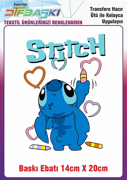 Stitch Ütü ile Yapışan Kumaş Tekstil Kıyafet Dtf Baskı