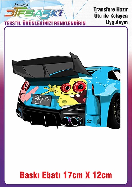 Renkli Araba Ütü ile Yapışan Kumaş Tekstil Kıyafet Dtf Baskı