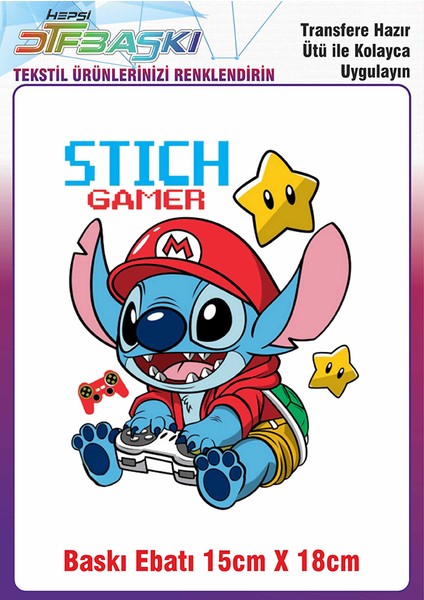 Stitch Ütü ile Yapışan Kumaş Tekstil Kıyafet Dtf Baskı