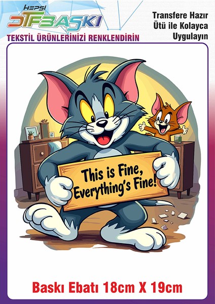 Özel Tasarım Ütü ile Yapışan Kumaş Tekstil Kıyafet Dtf Baskı 2713