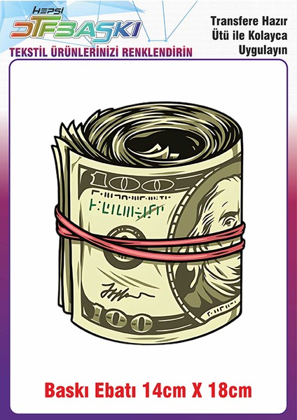 Lastikli Para Ütü ile Yapışan Kumaş Tekstil Kıyafet Dtf Baskı