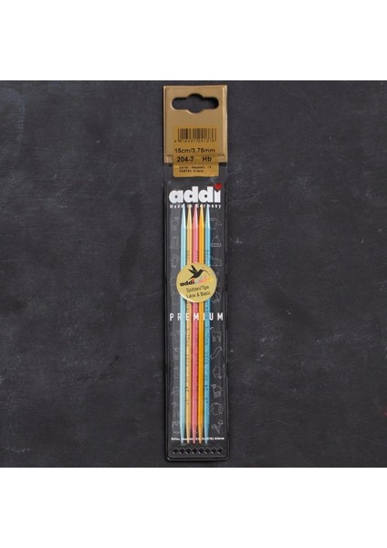 Addi Colibri 3,75MM 15CM Renkli Çorap Şişi - 204-7